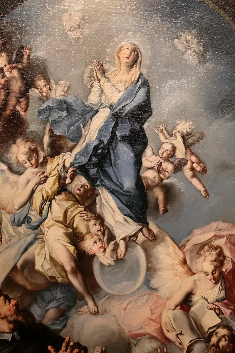 Immacolata e san Bonaventura - dettaglio 1, Sarnano, pinacoteca civica